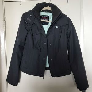 Hollister All Weather Winter Jacket in Gray sz S